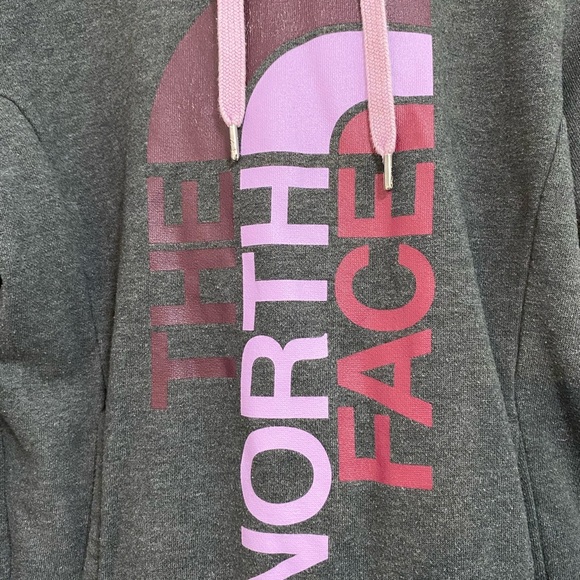 The North Face Charcoal Jacket with Lavender Trim - Picture 4 of 6